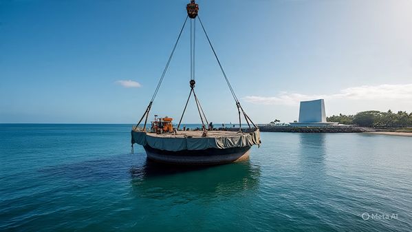 USS Arizona Mooring Platform Removal